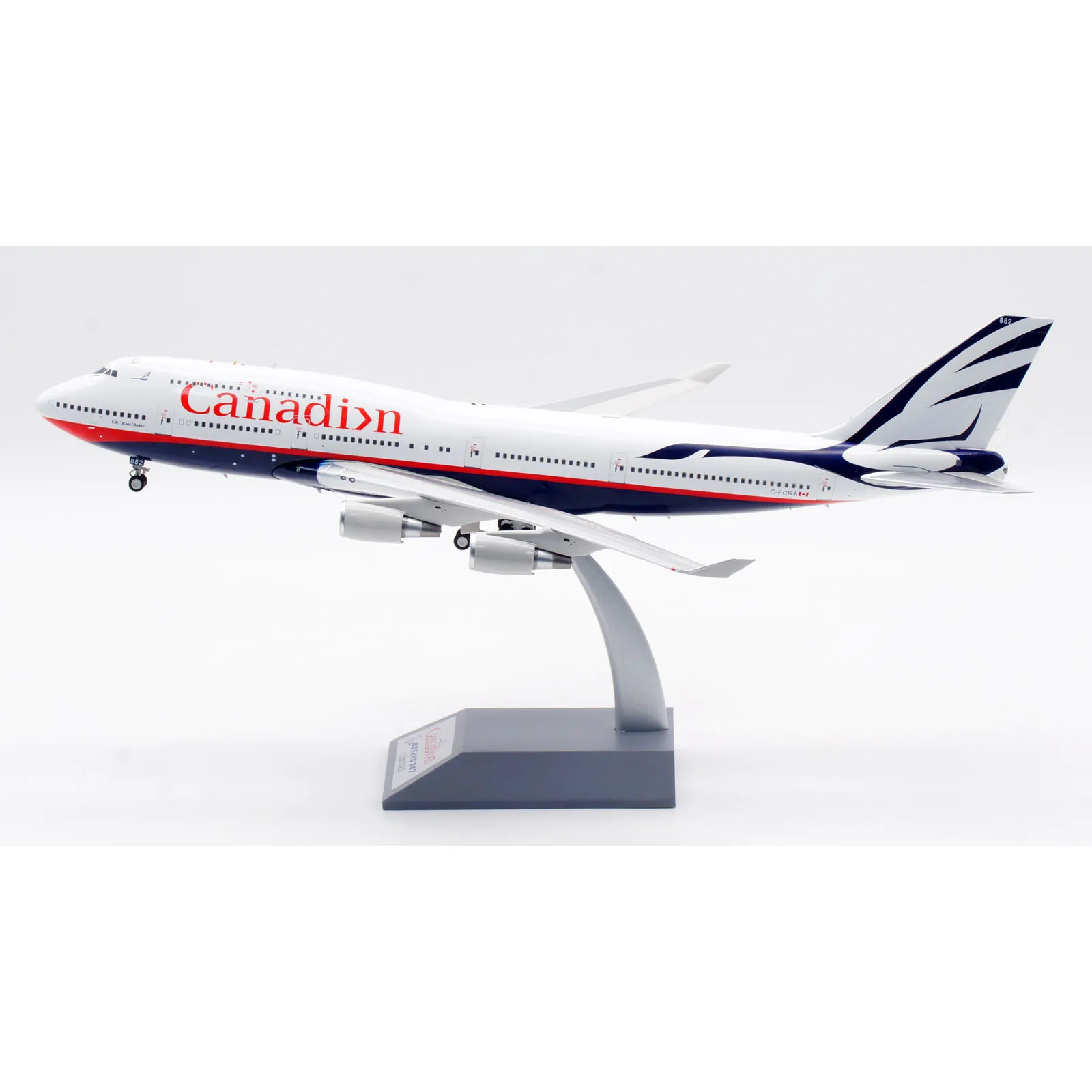 B-744-FCRA Alloy Collectible Plane Gift Aviation 1:200 Canadian Airlines Boeing B747-400 Diecast Aircraft Jet Model C-FCRA