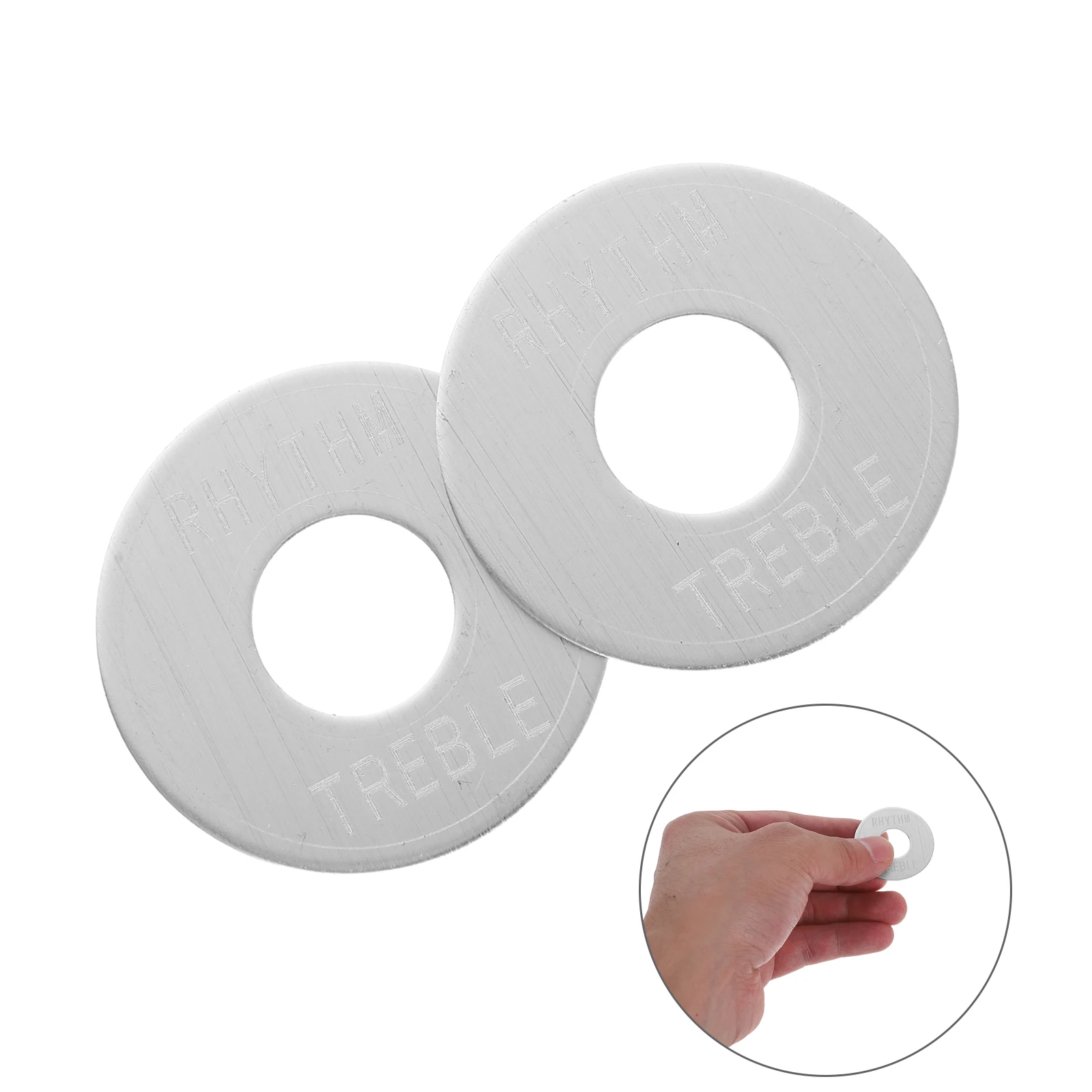 

2pcs Toggle Switch Washer Plate Durable Metal Rhythm Treble Indicator Rings Pickup Selector Ring For Electric Guitars Control