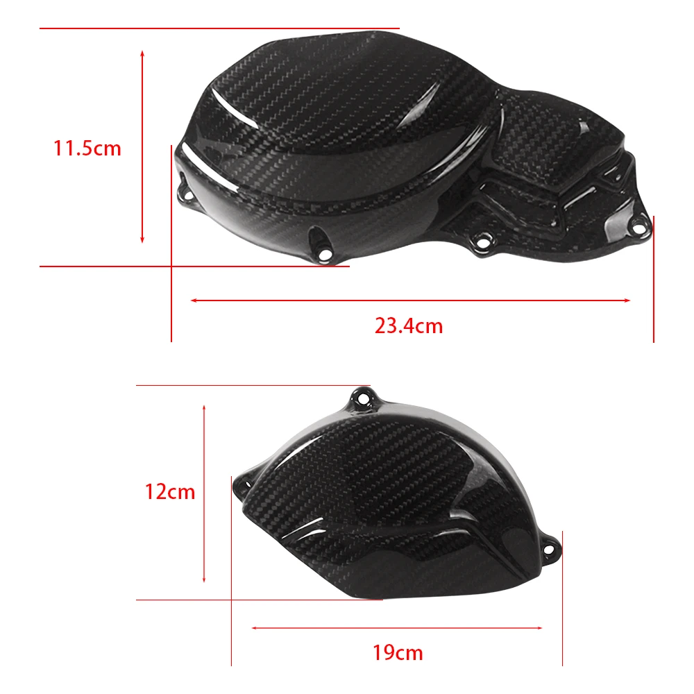 Motorcycles Carbon Fiber 1 Pair Engine Cover Gloss Twill Side Engine Covers Protectors For Aprilia RS660