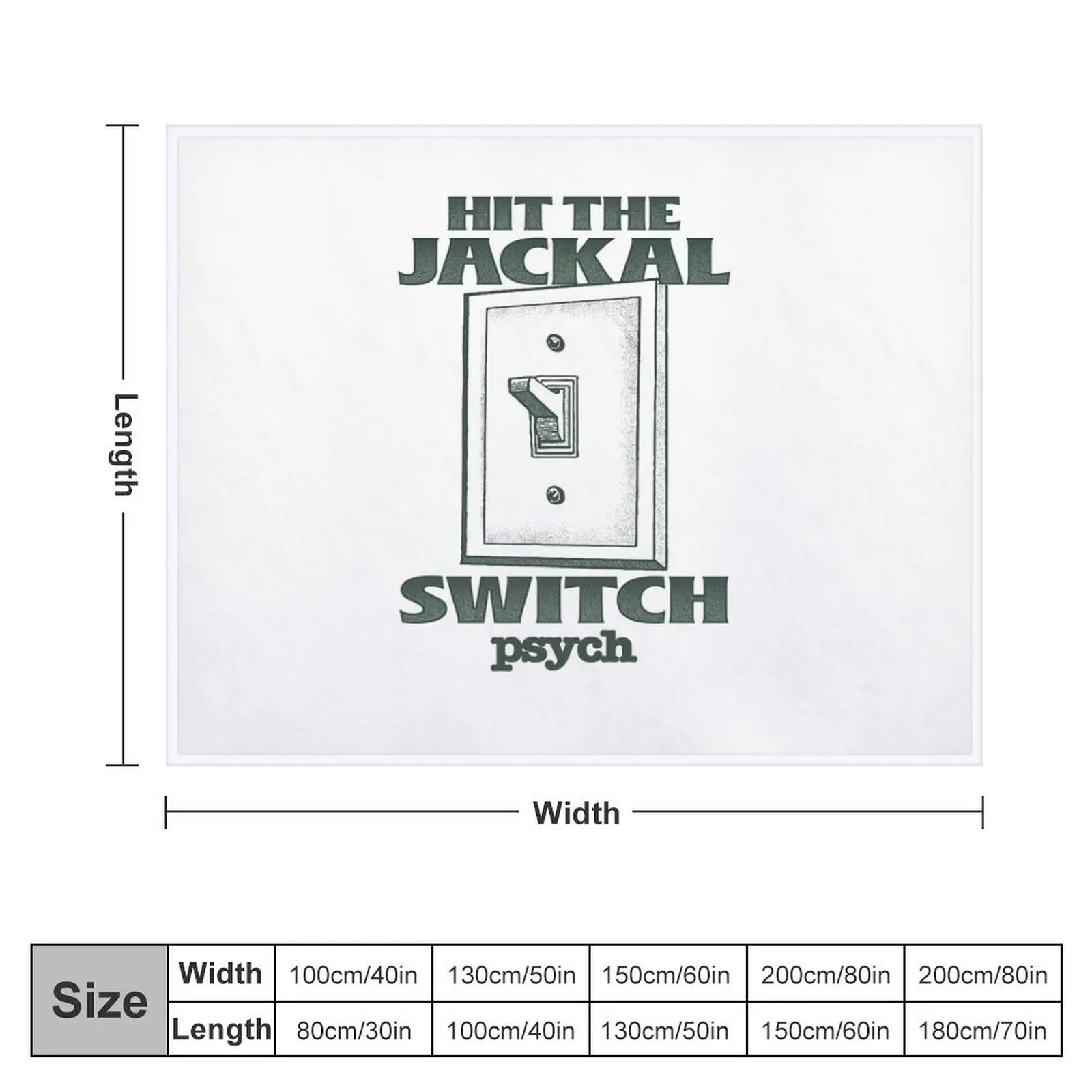 Psych Hit the Jackal Switch Throw Blanket Decorative Sofa blankets and throws Blankets