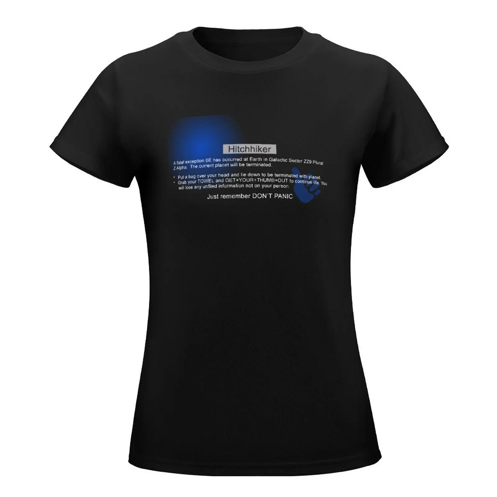 Hitchhiker's Error T-Shirt graphics aesthetic clothes rock and roll t shirts for Women