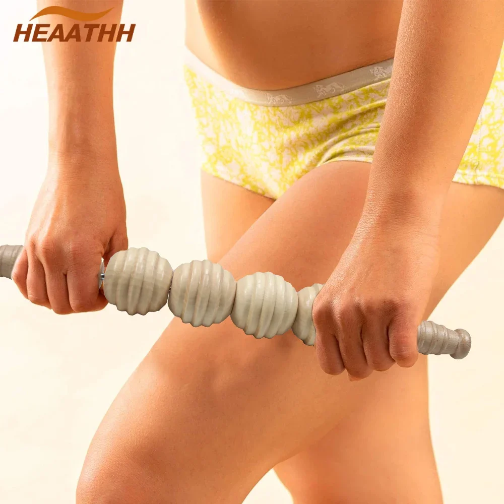 

1Pcs Wooden Massage Roller Stick Handheld Cellulite Blasters Massage Trigger Point Manual Muscle Release Roller Stick Massager