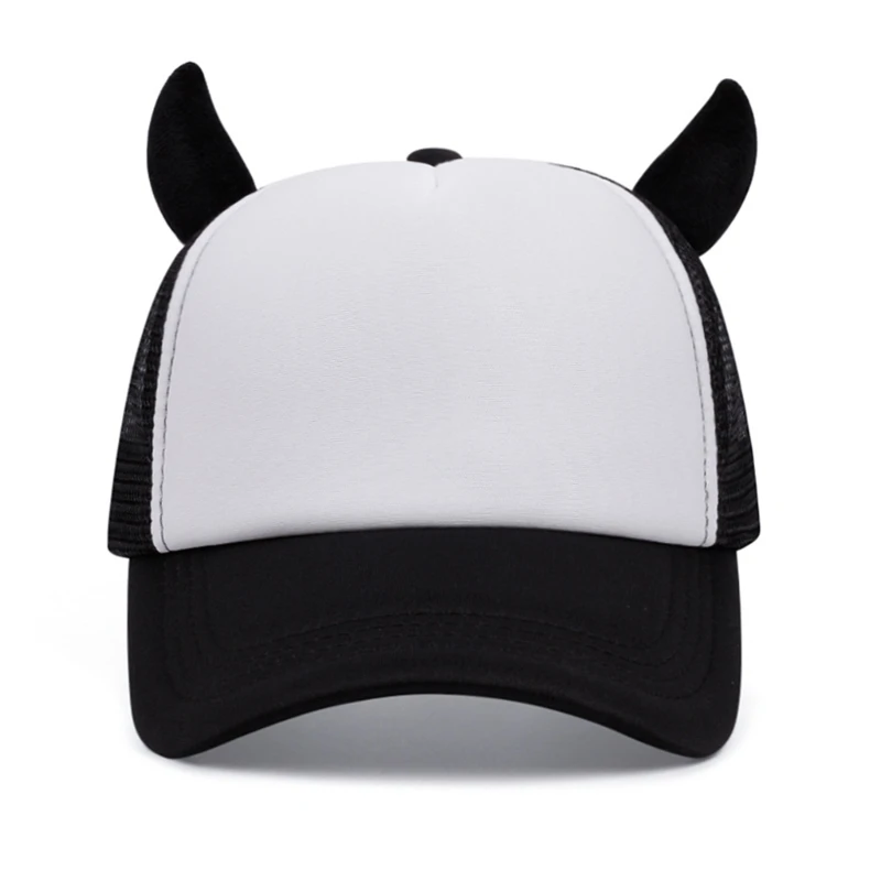 Casquette Baseball en corne diable pour adolescents, chapeau d'extérieur résistant au soleil pour rassemblement,