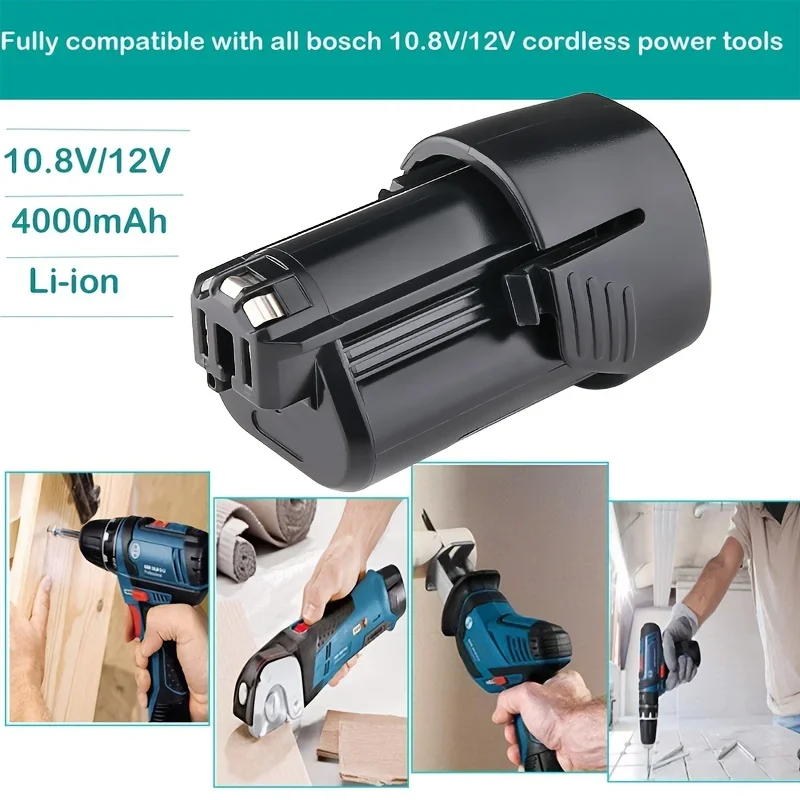 12V/10,8V 6000mAh Für Bosch BAT411 Batterie Li-Ion Akku BAT411A BAT412 BAT412A BAT413 BAT413 Batterie Ladegerät
