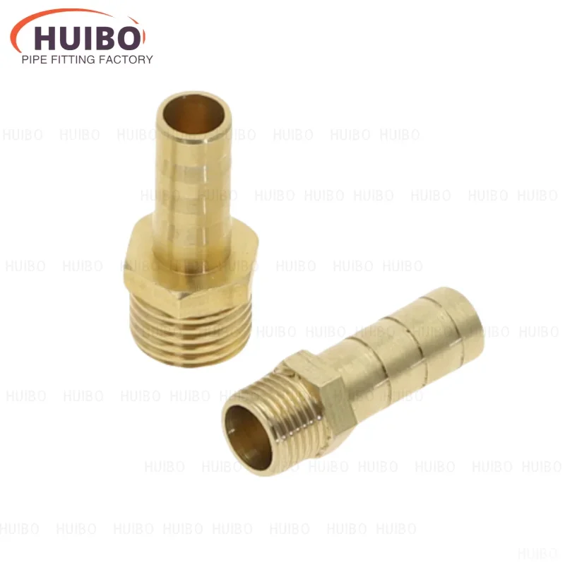 Brass Pipe Fitting 4mm-12mm Hose Barb Tail M10 M12 M14 M16 M20 Metric Male Thread Connector Joint Copper Coupler Adapter