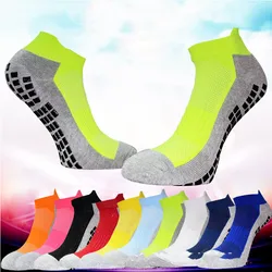 10 Colors New Short Anti slip Football Socks Silicone  Sport Outdoor Men Women Soccer Socks Slippers Size 38-47