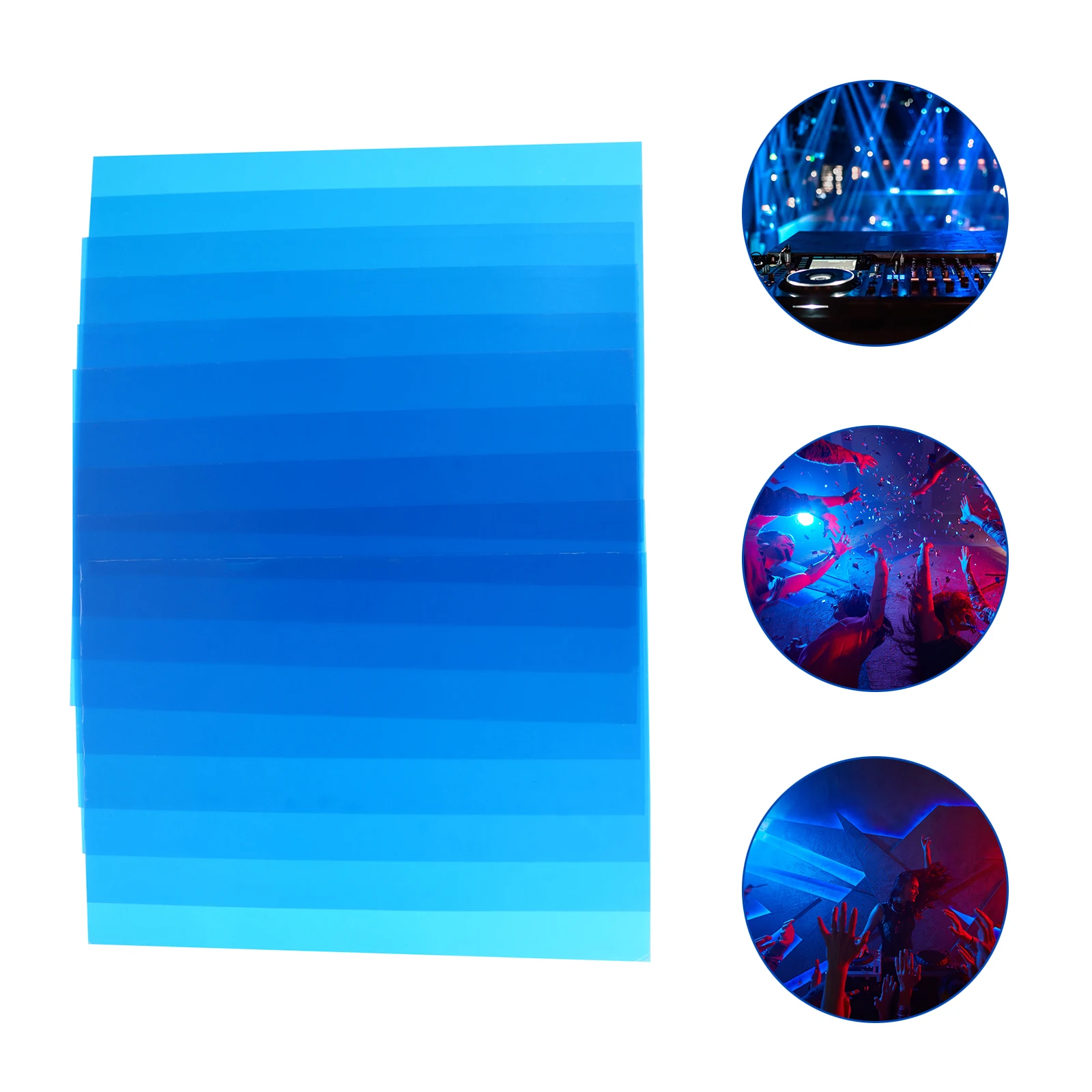 

10pcs Red Color Filter Gel for Photography Video Lighting Effects High Transmission Fits Mixing Correction Film