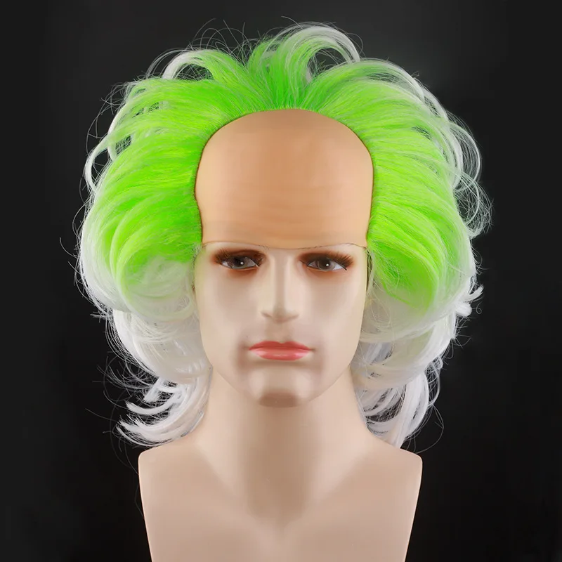 Halloween Mediterranean Scalp Wig Festival Party Funny Underworld Master Half-scalp Wig Cosplay Wig Accessories