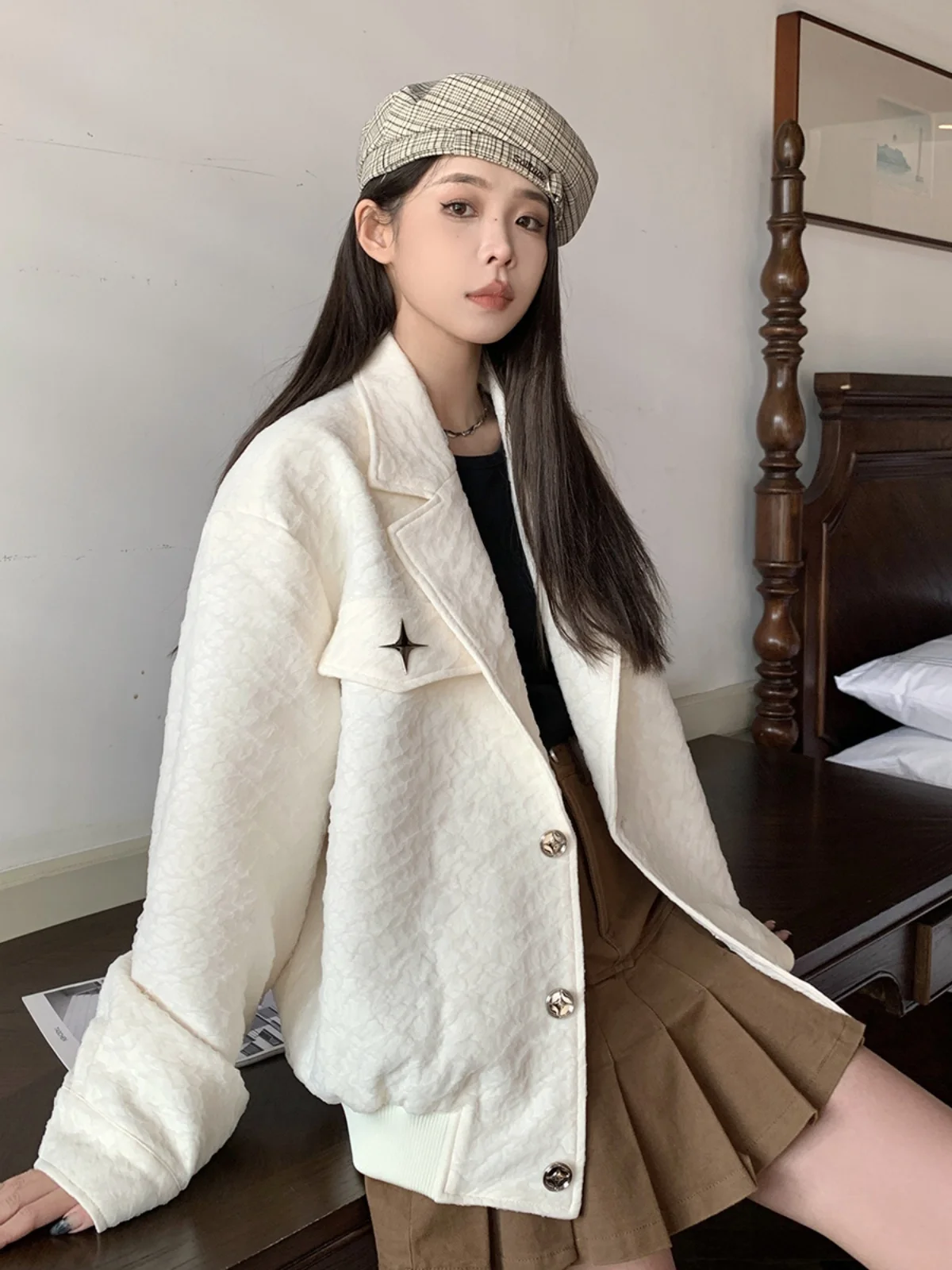 

Мужская куртка Sli American High Street: модная демисезонная модель для пар, уличная одежда в стиле Haome, топ из Гонконга