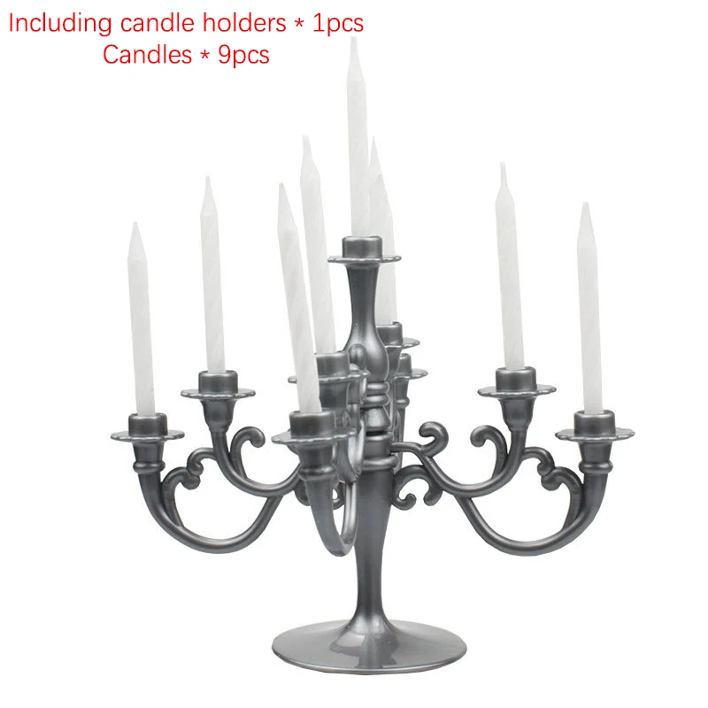 Candlestick Cake Decoration Ins Style Cake Decoration Plugin European Retro Birthday Candle Holder Cake Ornament