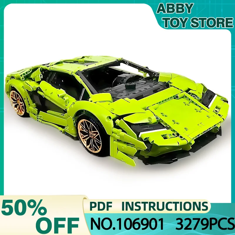 MOC-106901 Kit 42115 Technical Super Sports Car Hypercar Model Building Blocks Bricks Puzzle Assembly Toy Christmas Gift For kid