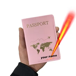 Cover per passaporto personalizzata personalizzata con nomi donne uomini viaggiano custodie per passaporto personalizzate uniche