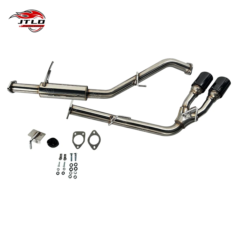 

JTLD Exhaust System Carbon Dual Tail Tip Muffler Exhaust Pipe Performance Exhaust System For Toyota Hilux Revo 2015-2023