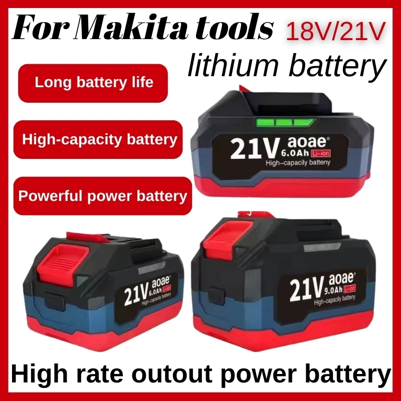 18V/21V 3.5Ah-18Ah Replacement Li-ion BatteryFor Makita BL1850 BL1840 Cordless Power Tools Battery Pack DDF487 Drill Screwdriver