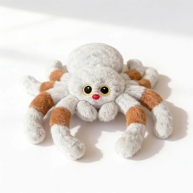 

30/50cm Red Nosed Spider Plush Toy Big Eyes Spider Plush Doll Lifelike Stuffed Animal Spider Enthusiast Collectibles Gift