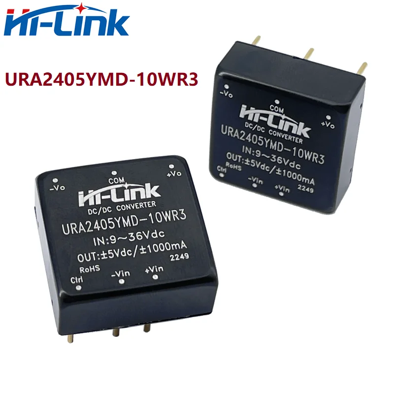 Free Shipping Hi-Link New 10W 24V To 5V 1A DC DC Converter Isolated Switching Step Down Power Supply Module URA2405YMD-10WR3