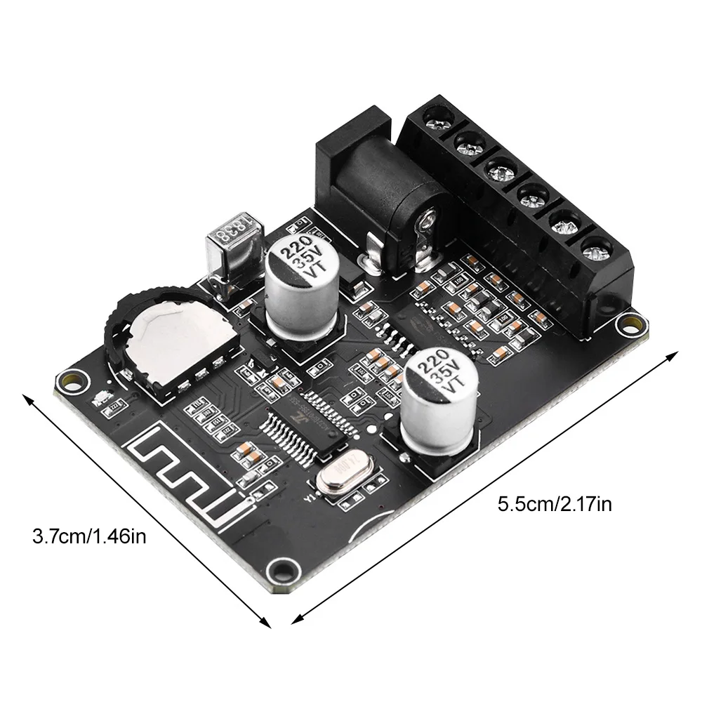 DC 5-24V 40W  Bluetooth-compatible 5.0 Stereo Audio Power Amplifier Board With Remote Control XY-P40W AMP Home Theater