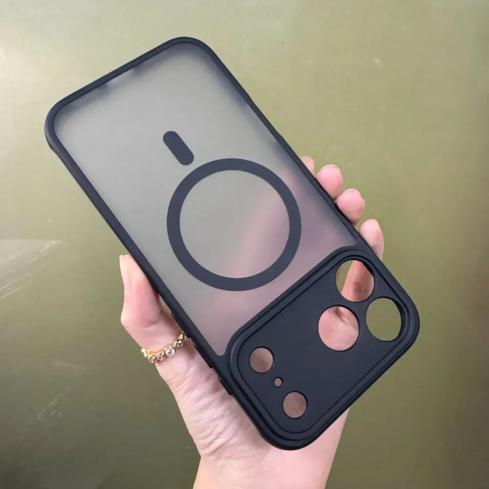 아이폰 17 에어 16 15 플러스 프로 맥스용 인기 무광 무선 충전 케이스 휴대용 손목 스트랩 낙하 방지 보호 커버