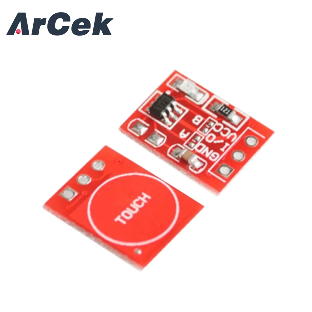 10Pcs TTP223 Touch Key Switch Module Board Touching Button Self-Locking No-Locking Capacitive Switches Reconstruction