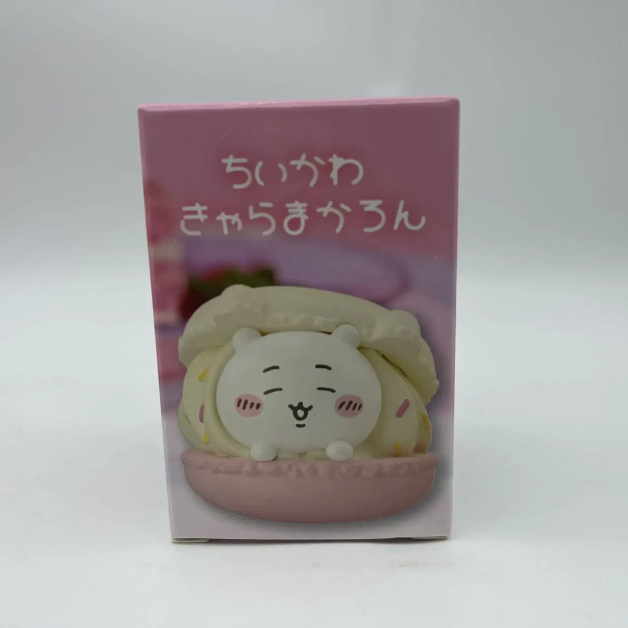 Hochwertige Chiikawa 4-teilige niedliche Macaron-Dessert-Gacha-Figurensets Usagi Hachiware Momonga Modell Schreibtischspielzeug Geburtstagsgeschenke für Fans – Detail 7