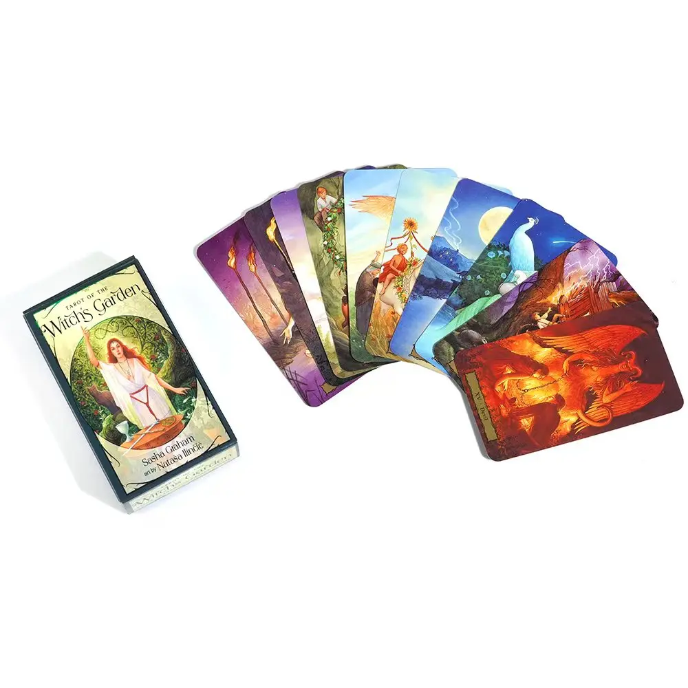 Witch's Garden Tarot Decks High Quality Divination Board Games Party Entertainment Games Tarot Cards Decks Divination Party Play