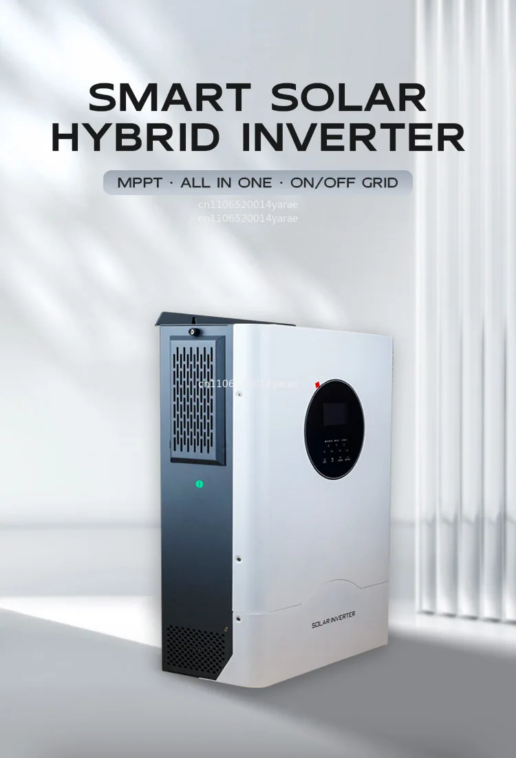 อินเวอร์เตอร์ไฮบริดควบคุมพลังงานแสงอาทิตย์แบบ MPPT ในตัว 6.2 กิโลวัตต์