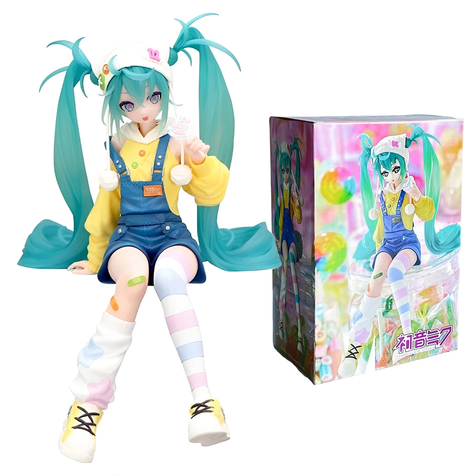 أنيمي فتاة جميلة هاتسون جميلة اليدوية زهرة بوهينيا أربع أوراق البرسيم اليدوية الرسوم المتحركة الديكور Miku PVC نموذج هدية