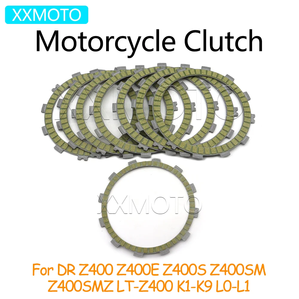 

For Suzuki DR Z400 Z400E Z400S Y K1-K9 L0-L2 400SM Z400SMZ Z 400E 400S 400Z 400SMZ Motorcycle Clutch Plates Friction Disc Kits