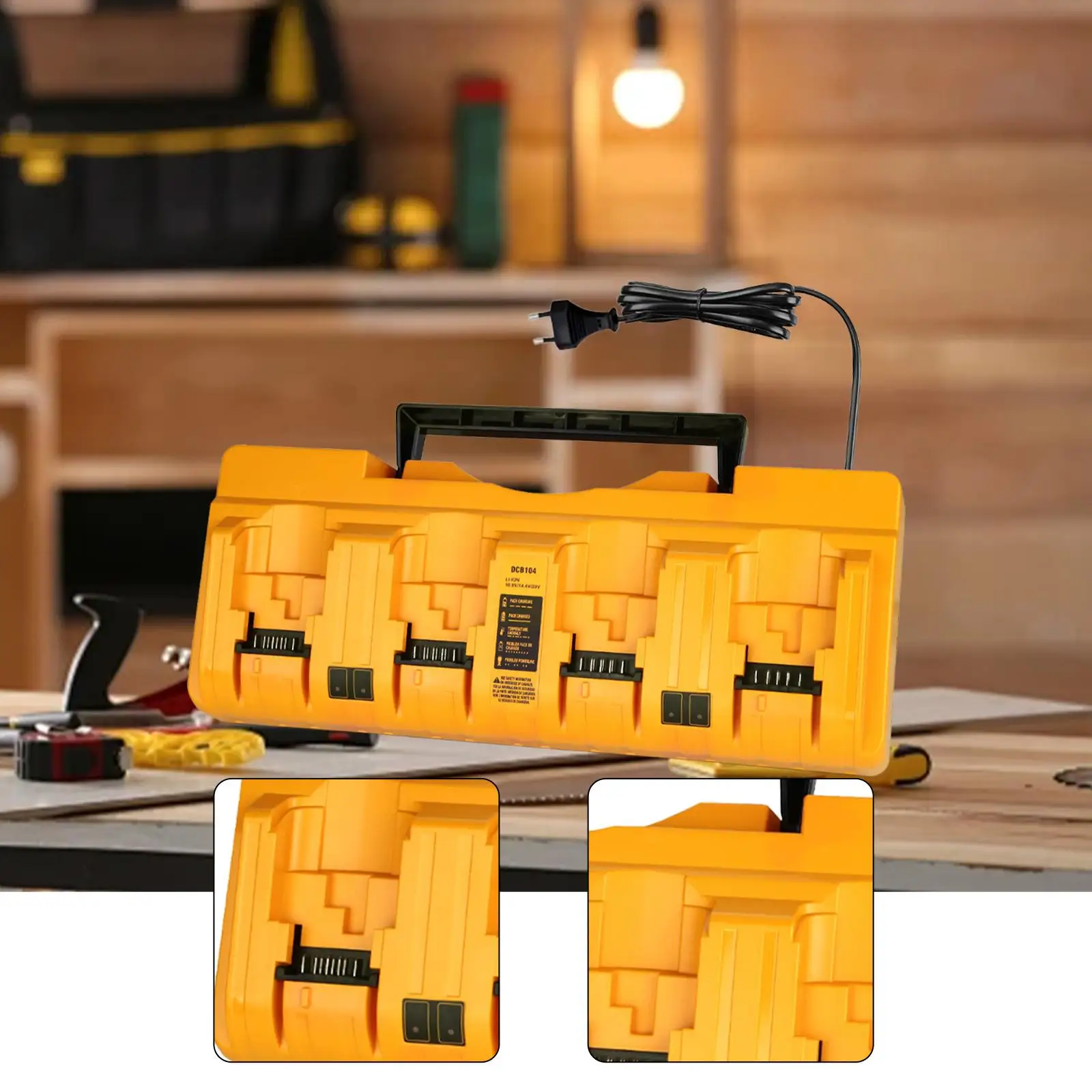 

Dcb105 Battery Charger Station Lightweight Fast Charging for 12V/20V Battery
