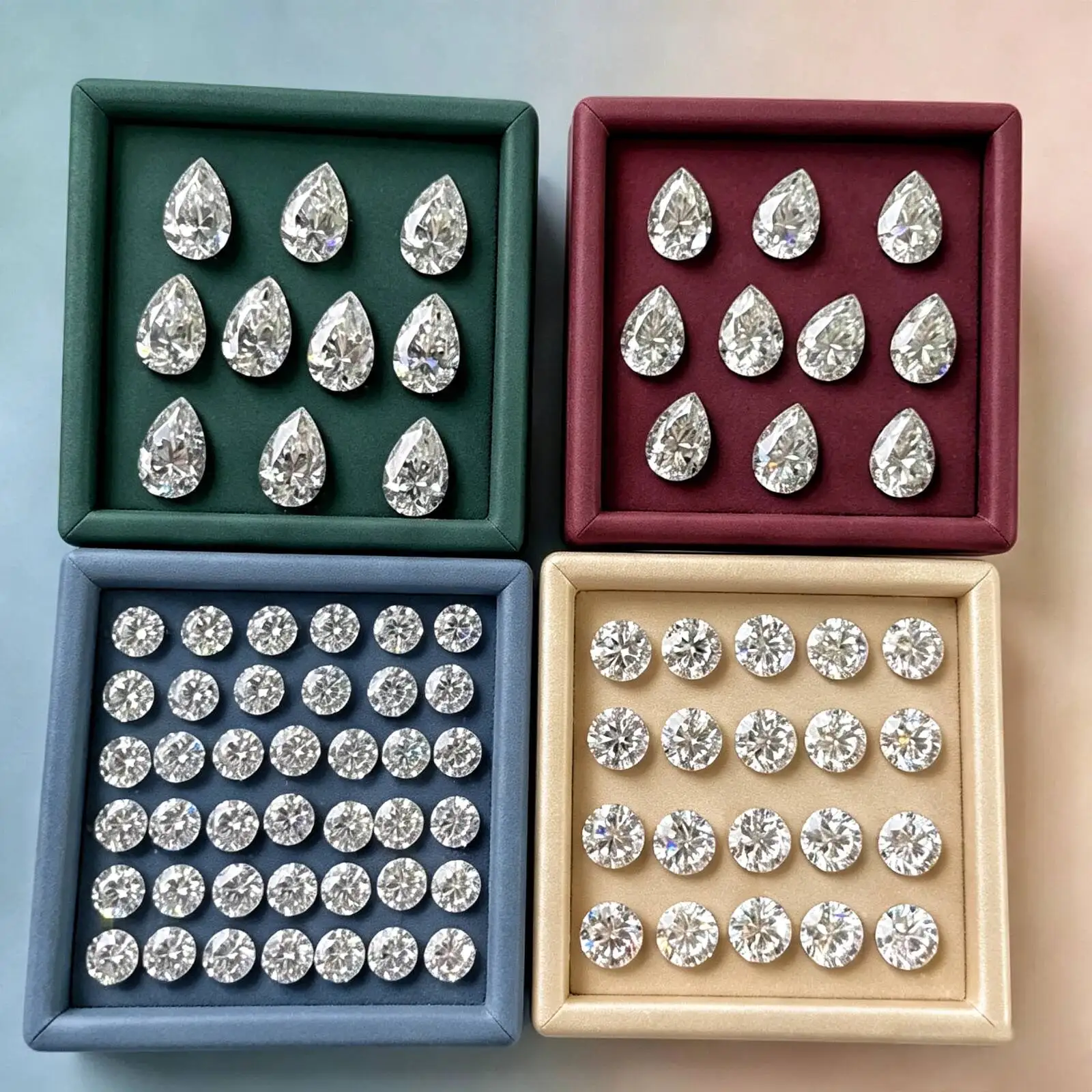 JOIAS HOME Superweißer loser Moissanit-Diamant Rund / Oval / Birnenförmig / Radiant / Smaragd / Herz / Princess / Cushion / Asscher – Detail 5