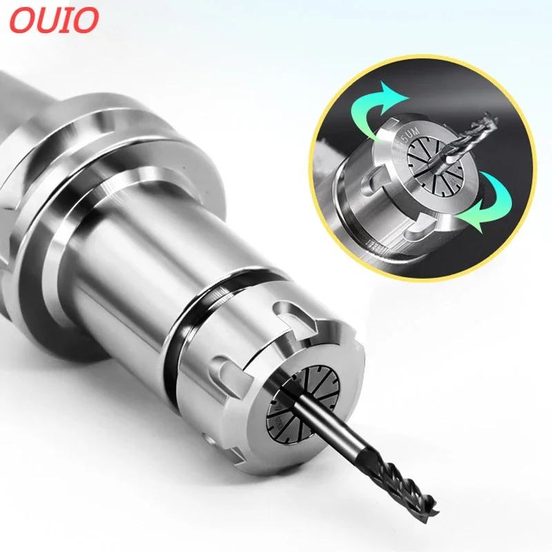 OUIO ER11 ER16 ER20 ER25 ER32 ER Collet Chuck Engraving Machine Spindle Motor Milling Cutter CNC Lathe Tool Drill Collets chuck