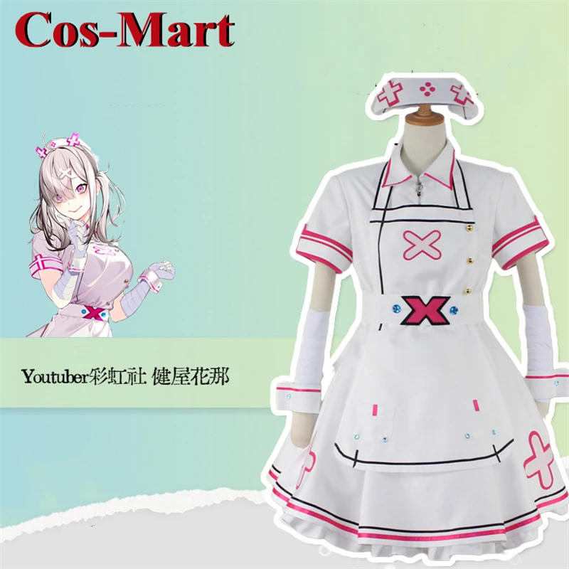 Cos-Mart Hot Anime Vtuber Sukoya Kana Costume Cosplay Lovely Sweet Lolita Dress Activity Party gioco di ruolo abbigliamento