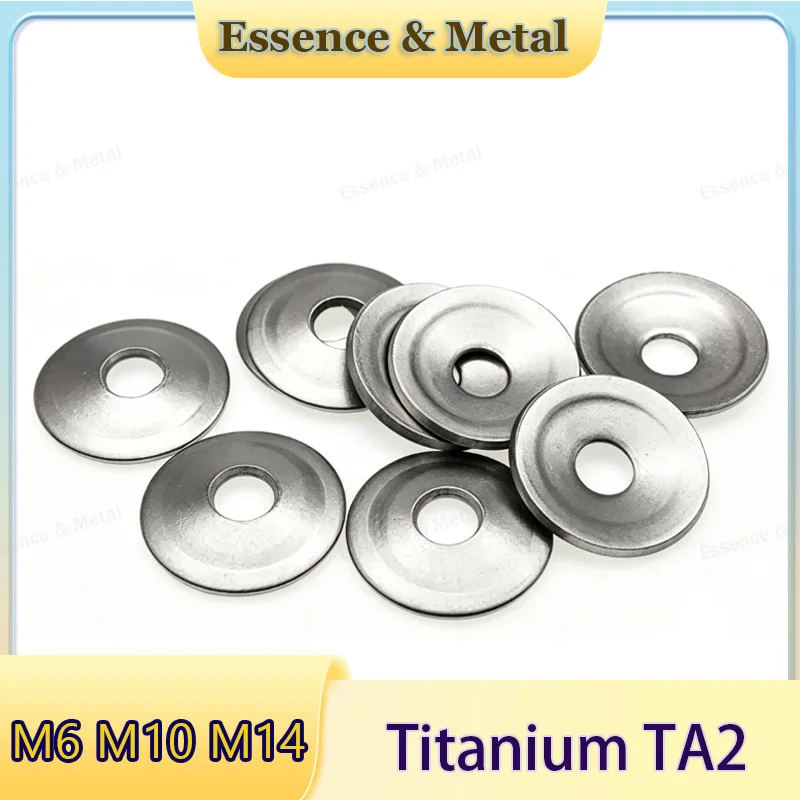 Bowl-Shaped Fisheye Gasket M6 M10 M14 Titanium TA2 Concave and Convex Flat Washer Cone Type Hollow Countersunk Head Screw Washer