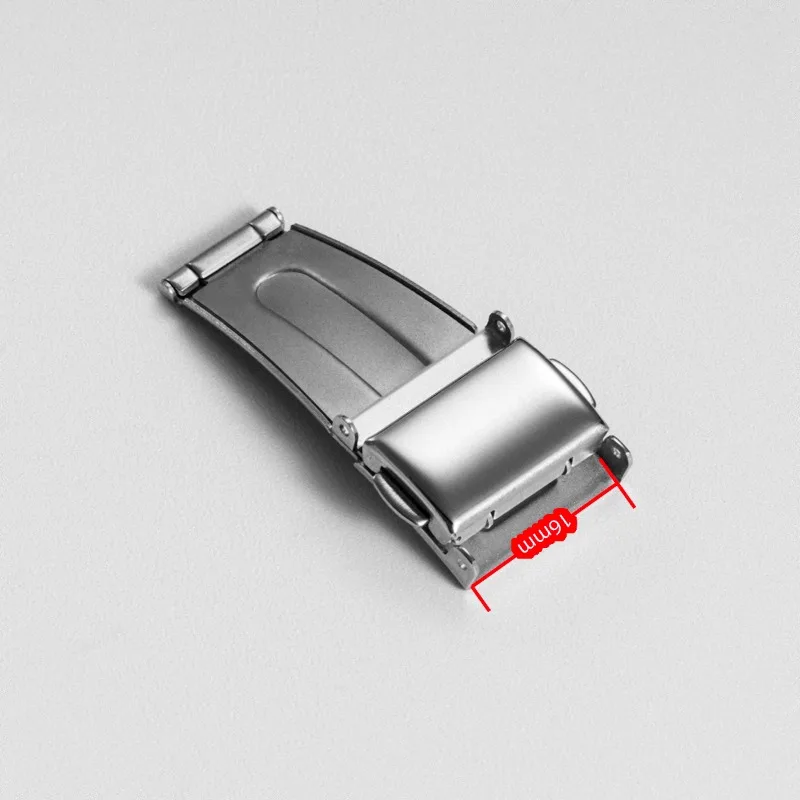 16mm 18mm 20mm Stainless Steel Double Push Button Clasp Buckle for Watch Strap Band Deployment Fold Buckle Watch Folding Clasp - Image 6