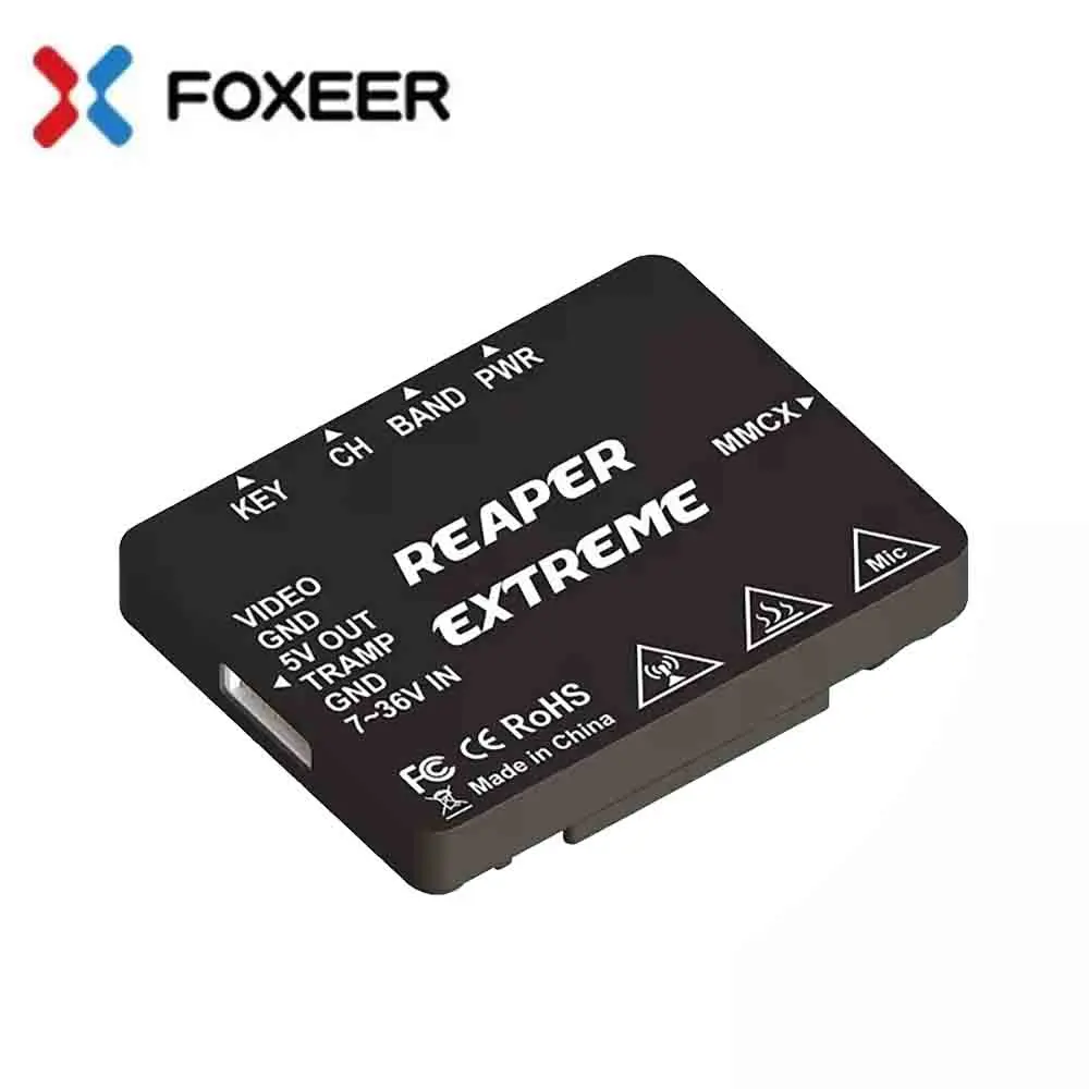 

FOXEER 5.8G Reaper Extreme 2.5W 72CH VTX Pit/25mW/200mW/500mW/1.5W/2.5W 7-36V for FPV Long Range Drone