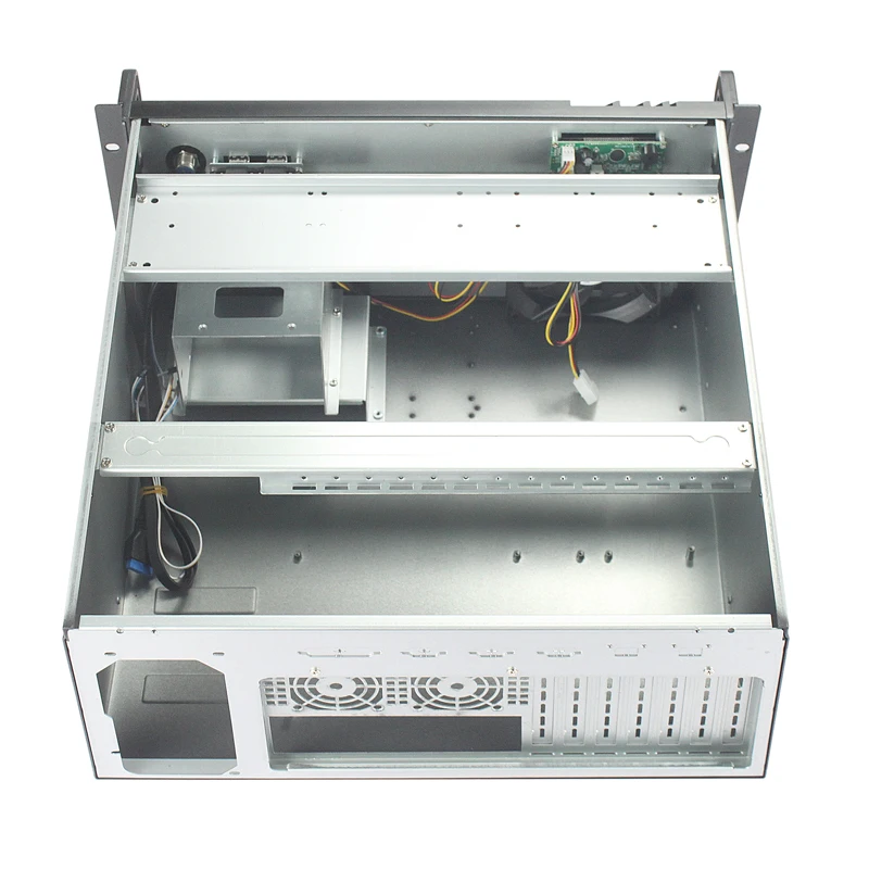 Aluminum 4U DIY server chassis 19inch Rackmount case with TEMP LCD for ATX Board