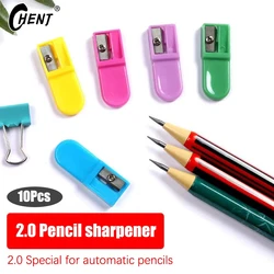 10PCS 2 0mm Refill Dedicated Pencil Sharpener Automatic Pencil Sharpener Children's Rotary Pen Sharpener Jelly Color Portable