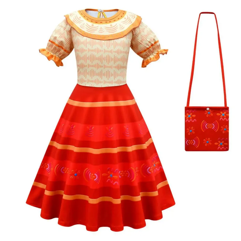 Charm Movie Mirabel Felix Pepa Dolores Camilo Antonio Cosplay Costume for Adult Kids Madrigal Costume for Carnival Dress Up