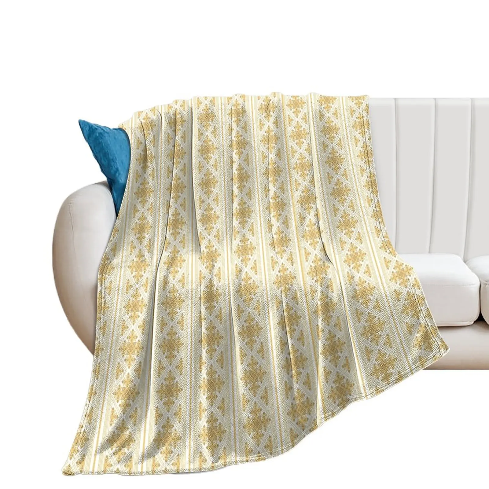 Gold Cross Pendant pattern Throw Blanket Fashion Sofas Loose Blankets