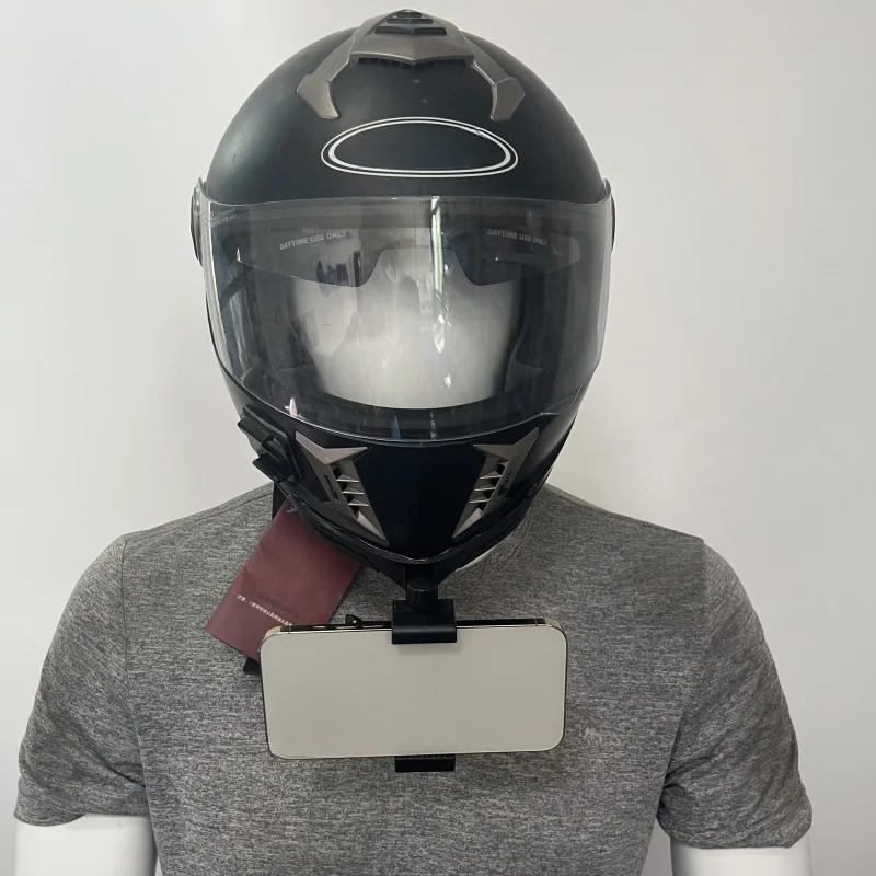 Imagen 7: Soporte de barbilla para casco de motocicleta, soporte de montaje para GoPro Hero 13 12 10 9 8 7 6 negro Sjcam DJI Akaso Camera Go Pro, accesorios