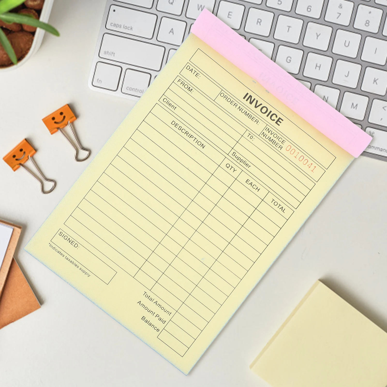 2pcs Invoice Book Small Business Order Receipt Invoice Pad For Handicrafts Photographers Restaurants Florists Shop Use