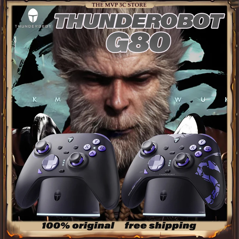 

Thunderobot G80 Series Wireless Game Controller Wired/2.4G/Bluetooth RGB light Xbox PC Custom Controllers computer peripherals