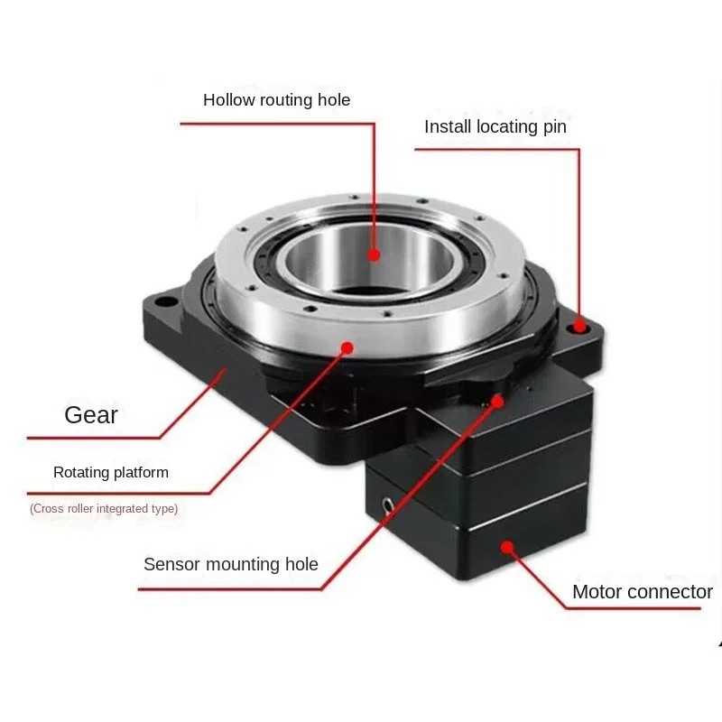 Precision Cnc Cutting Table Accessory - Hollow Rotational Platform, Replaceable Cam Indexer - 4Th/5Th Axis - Motor Compatible