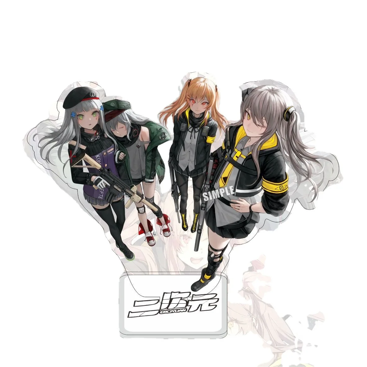 Hot Game Girls Frontline Anime Figures Cosplay Acrylic Stands Model Plate Desk Decor Standing Sign Birthday Gift Fans Collection