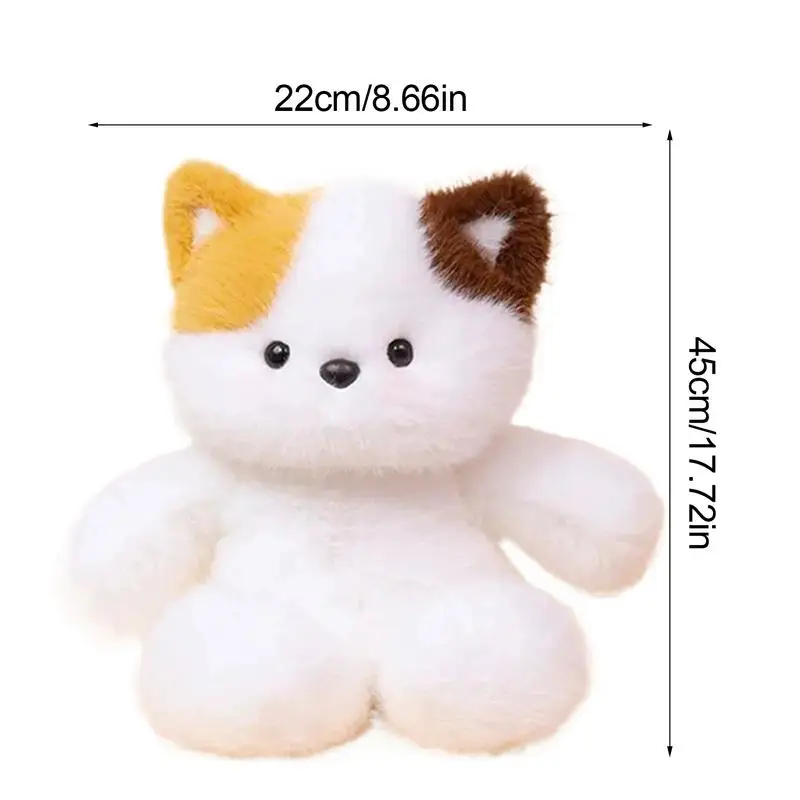 45 cm Cartoon Stofftier Nette Bär Katze Plüsch Spielzeug Weiche Werfen Kissen Begleiten Puppe Home Office Dekoration Kinder Mädchen geschenk