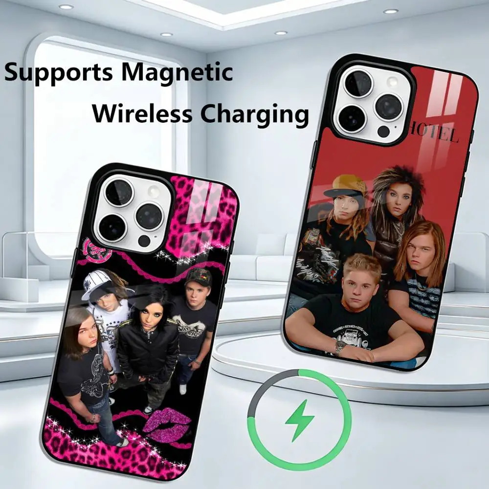 Bill Tom K-Kaulitz T-Tokio H-Hotel Band Phone Case For iPhone18,17,16,15,14,13,12,11 Plus,Pro Allows magnetic wireless charging