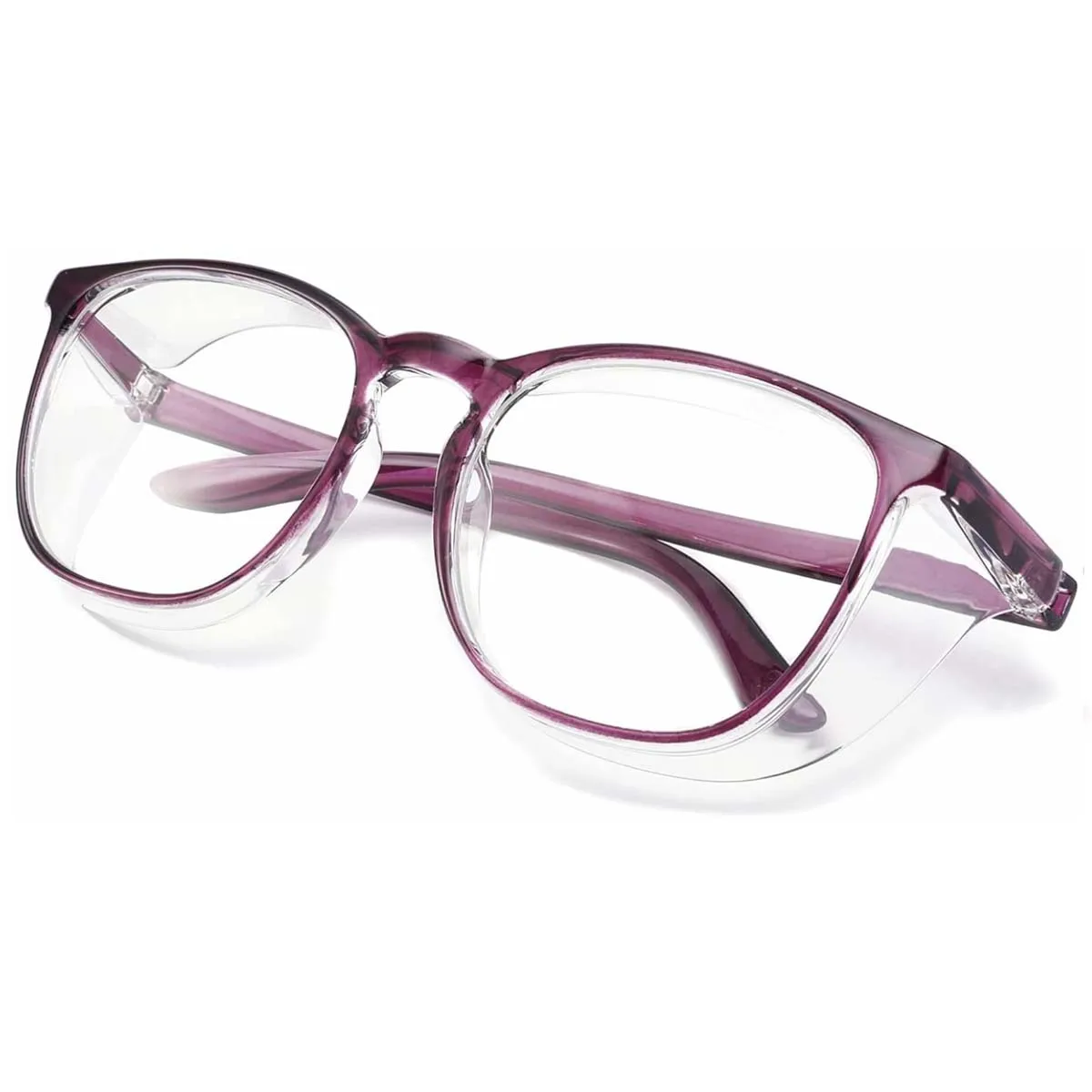 2 Colors Safety Glasses Clear Flat Light Anti-fog Eye Protection & Perfect Gift Choice Model HM9