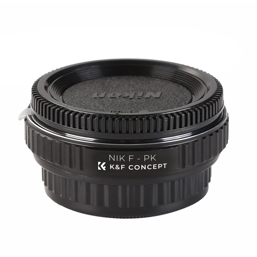 K&F Concept for Nikon F Lenses to Pentax K Lens Mount Adapter with Optic Glass Lens Adapter