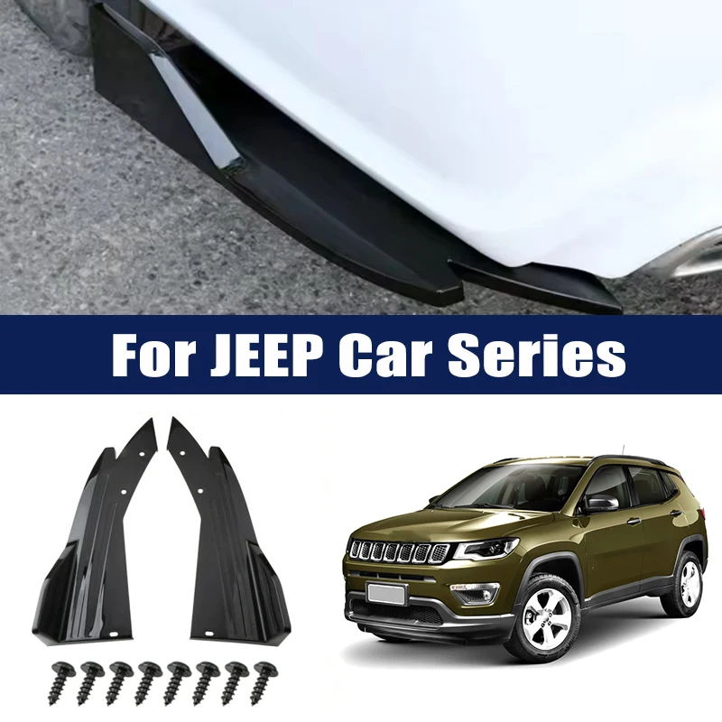

Rear Bumper Lip Diffuser Splitter Canard Protector Front Spoiler Body Kit For JEEP Wrangler GrandCherokee Compass Renegade