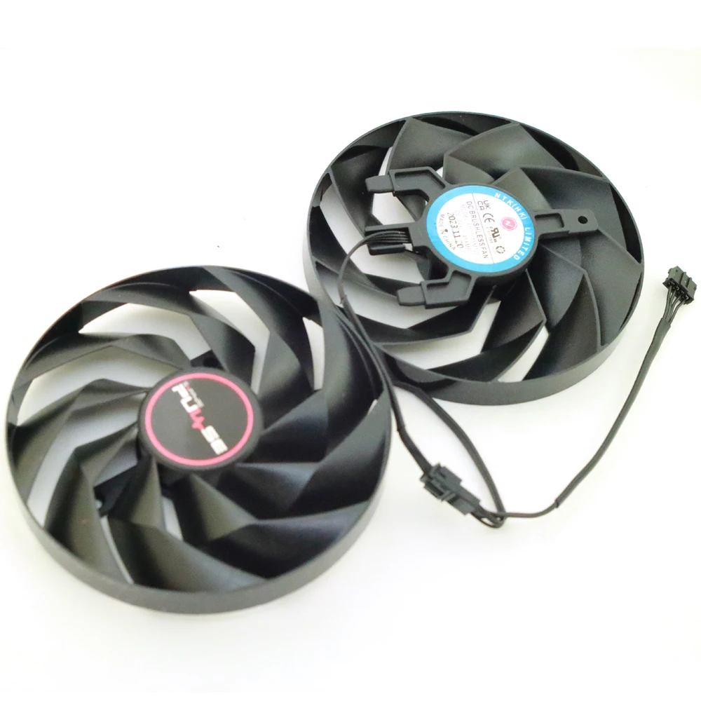 2pcs/Lot FD10015M12D 12V 0.45A 95mm VGA Fan For Sapphire RX7600XT 7700XT 7800XT PULSE Graphics Card Cooling Fan